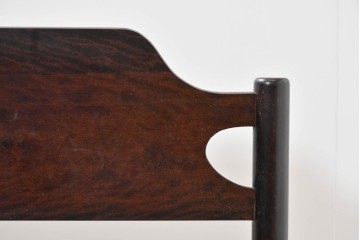 中古　美品　松本民芸家具　637型ベッドS　シンプルで飽きのこないデザインが魅力のシングルベッドフレーム　(R-085389)