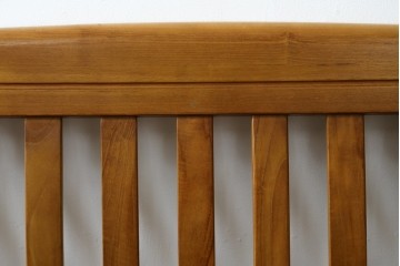 中古　美品　希少な廃番品　チーク無垢材　SCANTEAK(スキャンティーク)　天然木の温もりを感じられるダブルサイズのベッドフレーム　(R-085391)