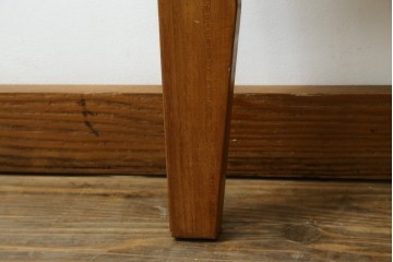 中古　美品　希少な廃番品　チーク無垢材　SCANTEAK(スキャンティーク)　天然木の温もりを感じられるダブルサイズのベッドフレーム　(R-085391)