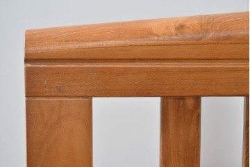 中古　美品　希少な廃番品　チーク無垢材　SCANTEAK(スキャンティーク)　天然木の温もりを感じられるダブルサイズのベッドフレーム　(R-085391)