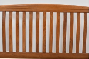 中古　美品　希少な廃番品　チーク無垢材　SCANTEAK(スキャンティーク)　天然木の温もりを感じられるダブルサイズのベッドフレーム　(R-085391)