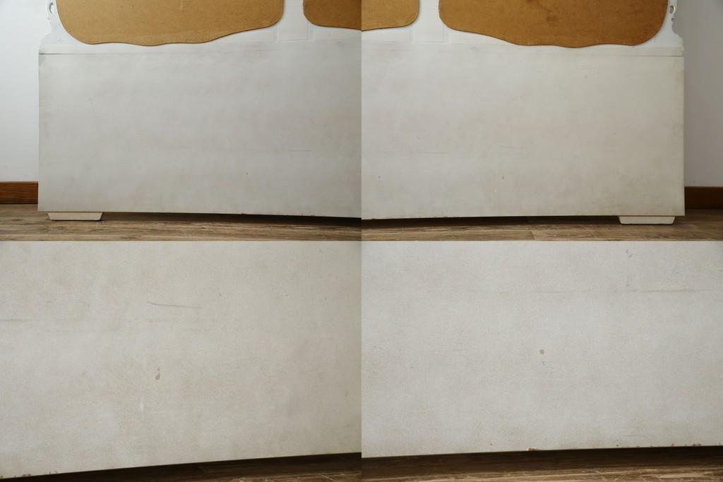 中古　イタリア高級家具　SILIK(シリック)　ロココ調装飾が華やかなキングサイズのベッドフレーム　定価約125万円相当　(R-085394)