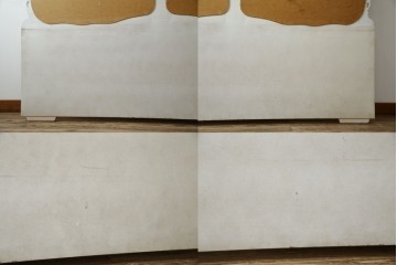 中古　イタリア高級家具　SILIK(シリック)　ロココ調装飾が華やかなキングサイズのベッドフレーム　定価約125万円相当　(R-085394)