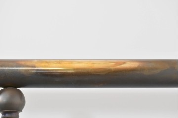 アメリカヴィンテージ　高級品　Brass Beds of Virginia　格調高いポール装飾のダブルサイズベッドフレーム　(R-085398)