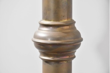 アメリカヴィンテージ　高級品　Brass Beds of Virginia　格調高いポール装飾のダブルサイズベッドフレーム　(R-085398)