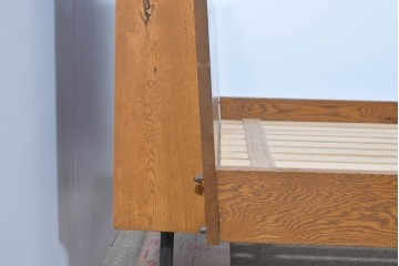 中古　TRUCK FURNITURE(トラックファニチャー)　ナラ材　レンジベッド　素朴な木味が魅力のシングルサイズベッドフレーム　定価約33万円　(R-085399)