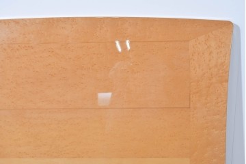 中古　美品　希少なバーズアイ(鳥眼杢)に美しい鏡面仕上げが施されたヘッドボード　(R-085405)