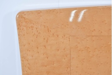 中古　美品　希少なバーズアイ(鳥眼杢)に美しい鏡面仕上げが施されたヘッドボード　(R-085405)