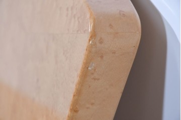 中古　美品　希少なバーズアイ(鳥眼杢)に美しい鏡面仕上げが施されたヘッドボード　(R-085405)