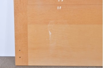 中古　美品　希少なバーズアイ(鳥眼杢)に美しい鏡面仕上げが施されたヘッドボード　(R-085405)