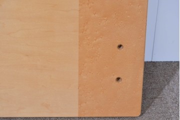 中古　美品　希少なバーズアイ(鳥眼杢)に美しい鏡面仕上げが施されたヘッドボード　(R-085405)