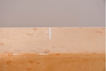 中古　美品　希少なバーズアイ(鳥眼杢)に美しい鏡面仕上げが施されたヘッドボード　(R-085405)