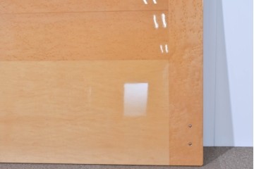 中古　美品　希少なバーズアイ(鳥眼杢)に美しい鏡面仕上げが施されたヘッドボード　(R-085405)