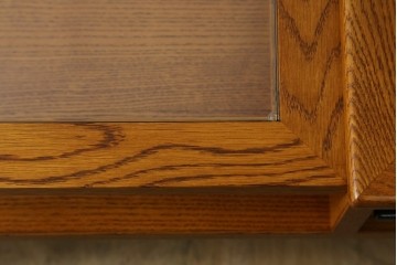 中古　美品　ACME Furniture(アクメ ファニチャー)　JETTY(ジェッティ)　見せる収納が楽しめるガラス天板のコーヒーテーブル　定価約12万円　(R-085408)