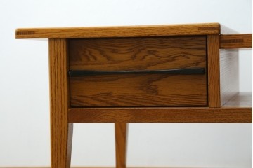 中古　美品　ACME Furniture(アクメ ファニチャー)　JETTY(ジェッティ)　見せる収納が楽しめるガラス天板のコーヒーテーブル　定価約12万円　(R-085408)
