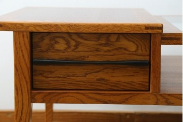 中古　美品　ACME Furniture(アクメ ファニチャー)　JETTY(ジェッティ)　見せる収納が楽しめるガラス天板のコーヒーテーブル　定価約12万円　(R-085408)