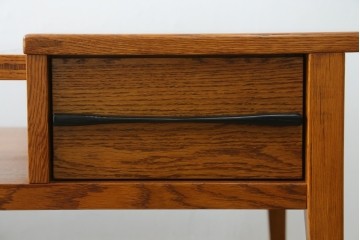 中古　美品　ACME Furniture(アクメ ファニチャー)　JETTY(ジェッティ)　見せる収納が楽しめるガラス天板のコーヒーテーブル　定価約12万円　(R-085408)
