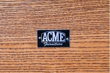 中古　美品　ACME Furniture(アクメ ファニチャー)　JETTY(ジェッティ)　見せる収納が楽しめるガラス天板のコーヒーテーブル　定価約12万円相当　(R-085408)