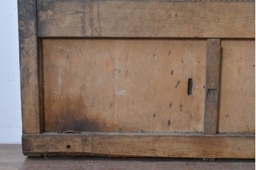 和製アンティーク　明治～大正期　格子意匠が味わい深い格子蔵戸1枚　(R-085409)