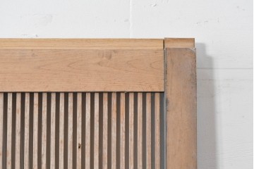 和製アンティーク　明治～大正期　格子意匠が味わい深い格子蔵戸1枚　(R-085409)