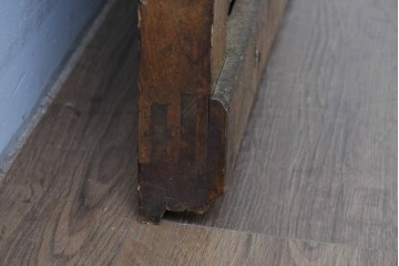 和製アンティーク　明治～大正期　格子意匠が味わい深い格子蔵戸1枚　(R-085409)