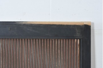 和製アンティーク　明治～大正期　格子意匠が味わい深い格子蔵戸1枚　(R-085409)