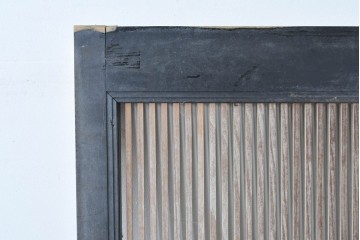 和製アンティーク　明治～大正期　格子意匠が味わい深い格子蔵戸1枚　(R-085409)
