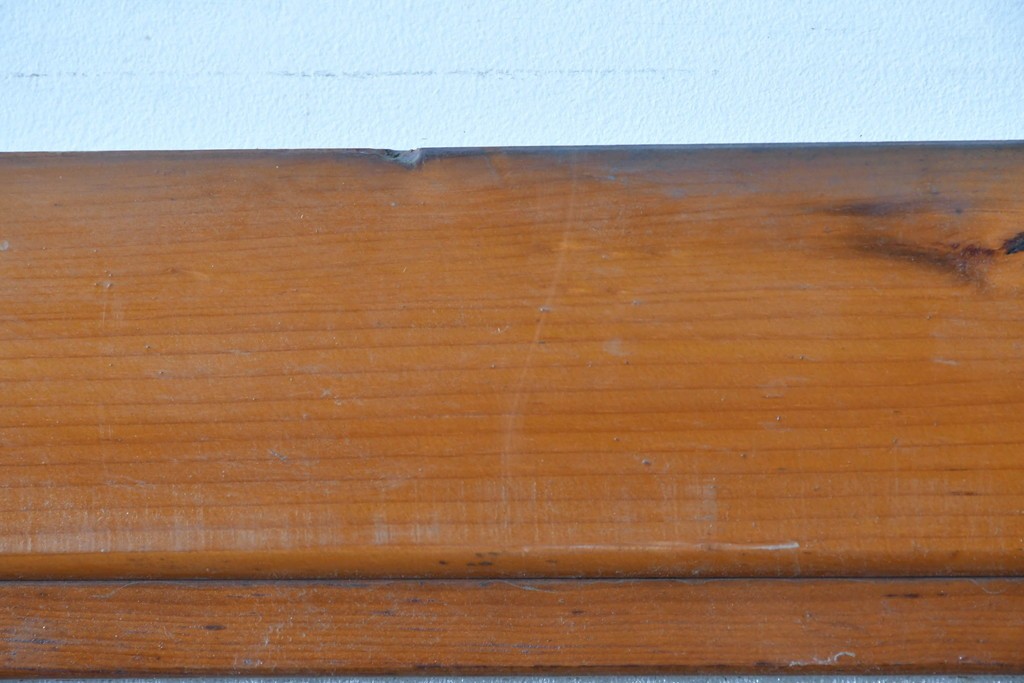 ヴィンテージ建具　リブ入りの大きなガラスが魅力の扉1枚　(R-085411)