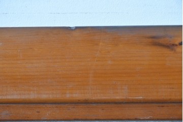 ヴィンテージ建具　リブ入りの大きなガラスが魅力の扉1枚　(R-085411)