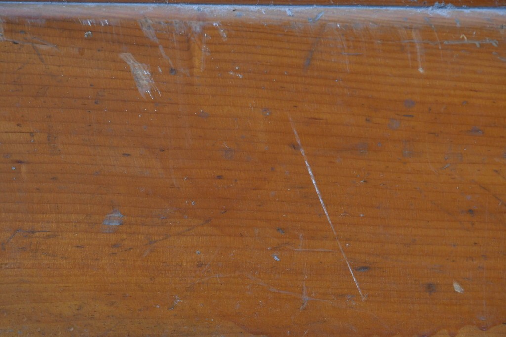 ヴィンテージ建具　リブ入りの大きなガラスが魅力の扉1枚　(R-085411)