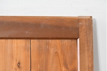アンティーク建具　素朴な木肌と腰金物が印象的な蔵戸1枚　(R-085412)