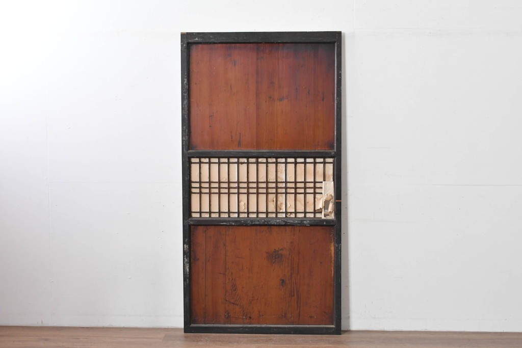 アンティーク建具　古民家スタイルや和モダンインテリアに映える障子帯戸1枚　(R-085416)