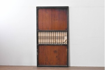 アンティーク建具　古民家スタイルや和モダンインテリアに映える障子帯戸1枚　(R-085416)