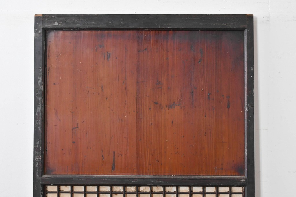 アンティーク建具　古民家スタイルや和モダンインテリアに映える障子帯戸1枚　(R-085416)