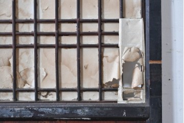 アンティーク建具　古民家スタイルや和モダンインテリアに映える障子帯戸1枚　(R-085416)