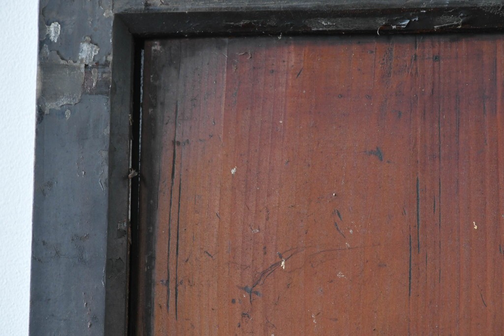 アンティーク建具　古民家スタイルや和モダンインテリアに映える障子帯戸1枚　(R-085416)