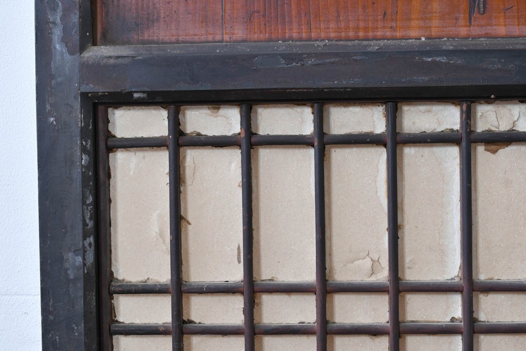 アンティーク建具　古民家スタイルや和モダンインテリアに映える障子帯戸1枚　(R-085416)