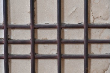 アンティーク建具　古民家スタイルや和モダンインテリアに映える障子帯戸1枚　(R-085416)