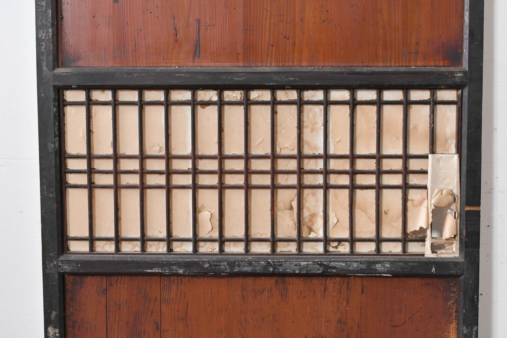 アンティーク建具　古民家スタイルや和モダンインテリアに映える障子帯戸1枚　(R-085416)