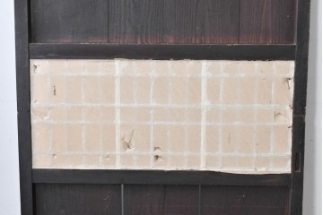 アンティーク建具　縦桟格子がすっきりとした印象の障子帯戸1枚　(R-085417)