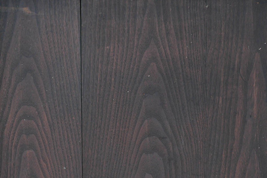 アンティーク建具　縦桟格子がすっきりとした印象の障子帯戸1枚　(R-085417)