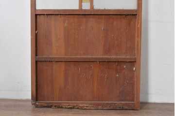 アンティーク建具　大正ロマン　型板ガラスを組み込んだ引き戸1枚　(R-085418)