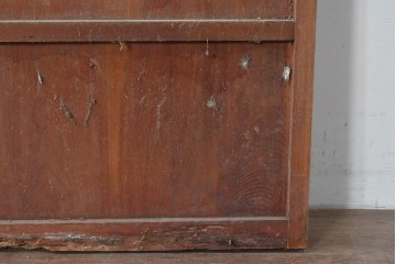 アンティーク建具　大正ロマン　型板ガラスを組み込んだ引き戸1枚　(R-085418)