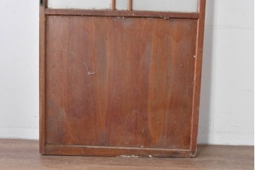 アンティーク建具　大正ロマン　型板ガラスを組み込んだ引き戸1枚　(R-085418)