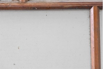 アンティーク建具　大正ロマン　型板ガラスを組み込んだ引き戸1枚　(R-085418)