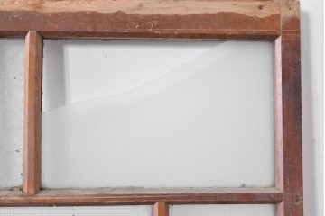 アンティーク建具　大正ロマン　型板ガラスを組み込んだ引き戸1枚　(R-085418)
