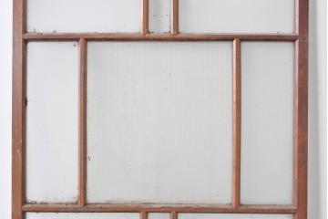 アンティーク建具　大正ロマン　型板ガラスを組み込んだ引き戸1枚　(R-085418)