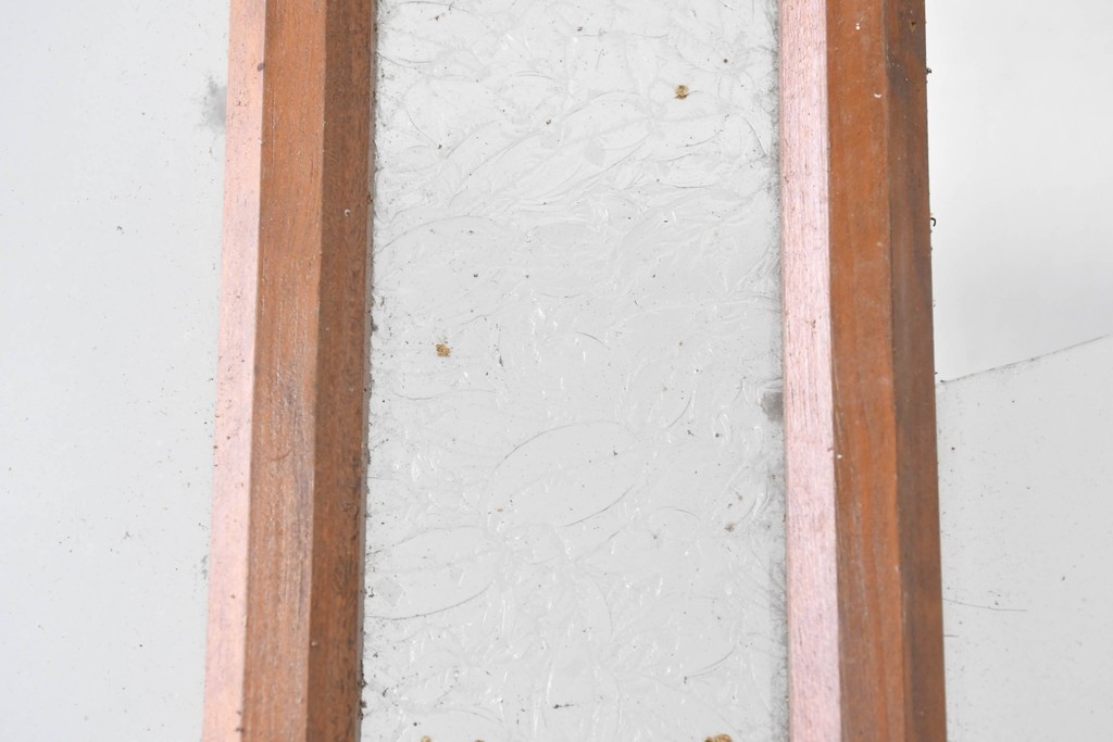 アンティーク建具　大正ロマン　型板ガラスを組み込んだ引き戸1枚　(R-085418)