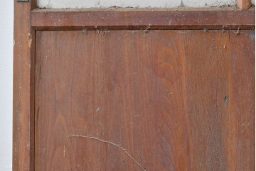 アンティーク建具　大正ロマン　型板ガラスを組み込んだ引き戸1枚　(R-085418)