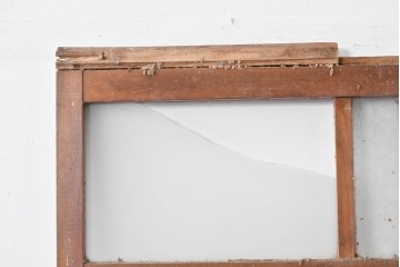 アンティーク建具　大正ロマン　型板ガラスを組み込んだ引き戸1枚　(R-085418)